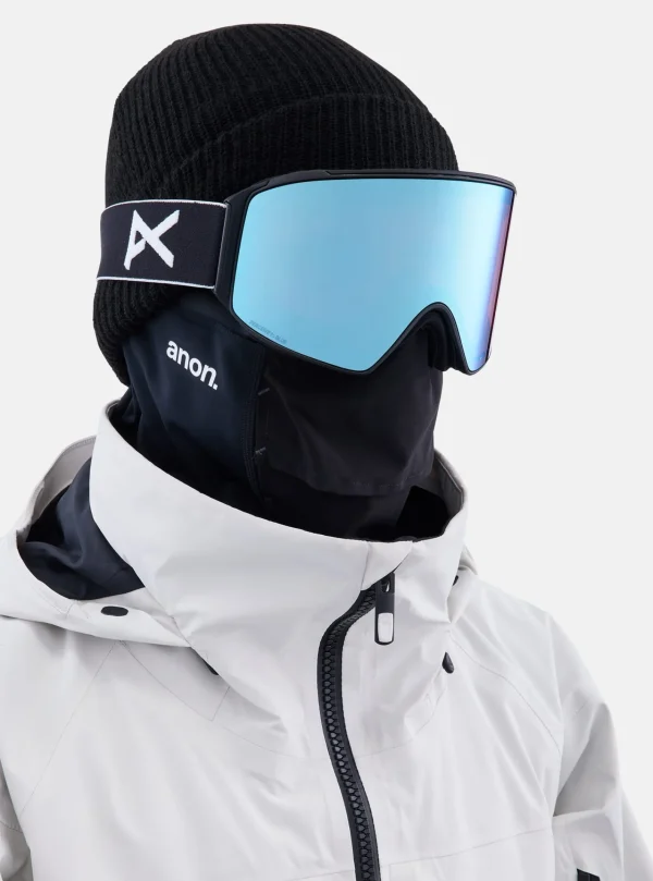 Homme Burton Anon - Masque M4 Low Bridge Fit (Cylindrique) + écran De Rechange + Cagoule MFI®