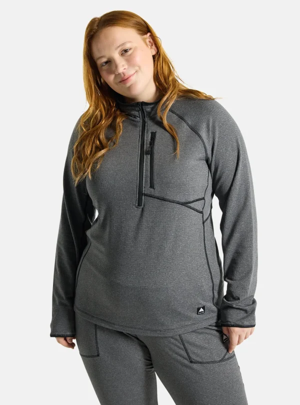 Femme Burton - Polaire Demi-zippée Stockrun Grid Femme