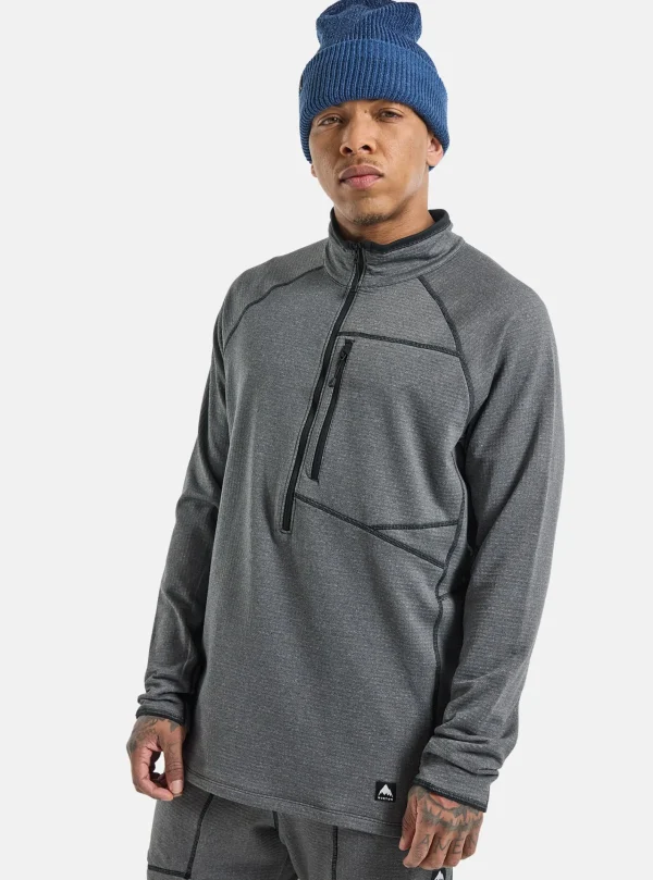 Homme Burton - Polaire Demi-zippée Stockrun Grid Homme