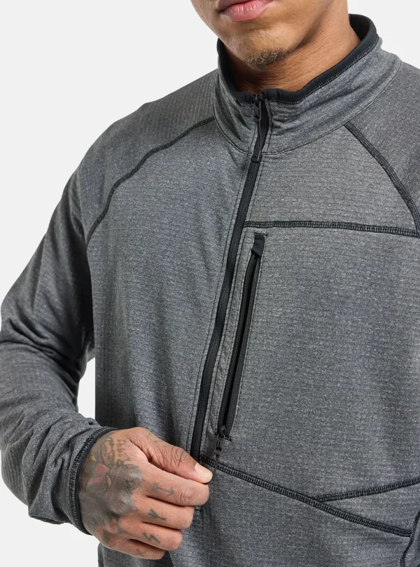 Homme Burton - Polaire Demi-zippée Stockrun Grid Homme