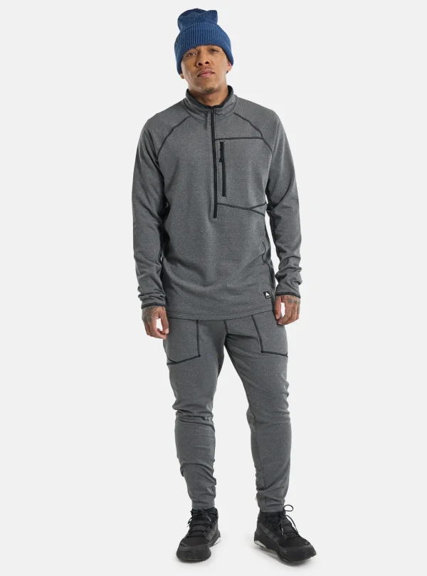 Homme Burton - Polaire Demi-zippée Stockrun Grid Homme