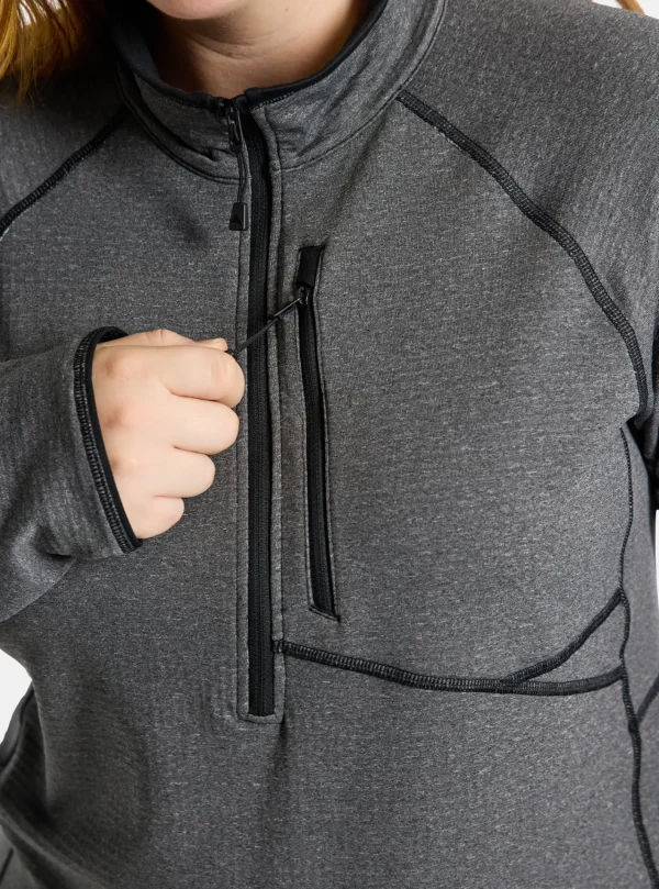 Femme Burton - Polaire Demi-zippée Stockrun Grid Femme