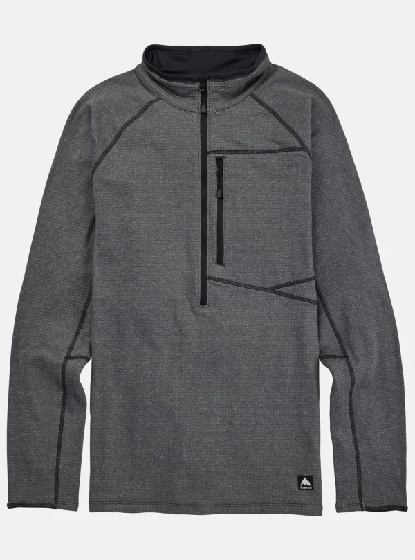 Homme Burton - Polaire Demi-zippée Stockrun Grid Homme