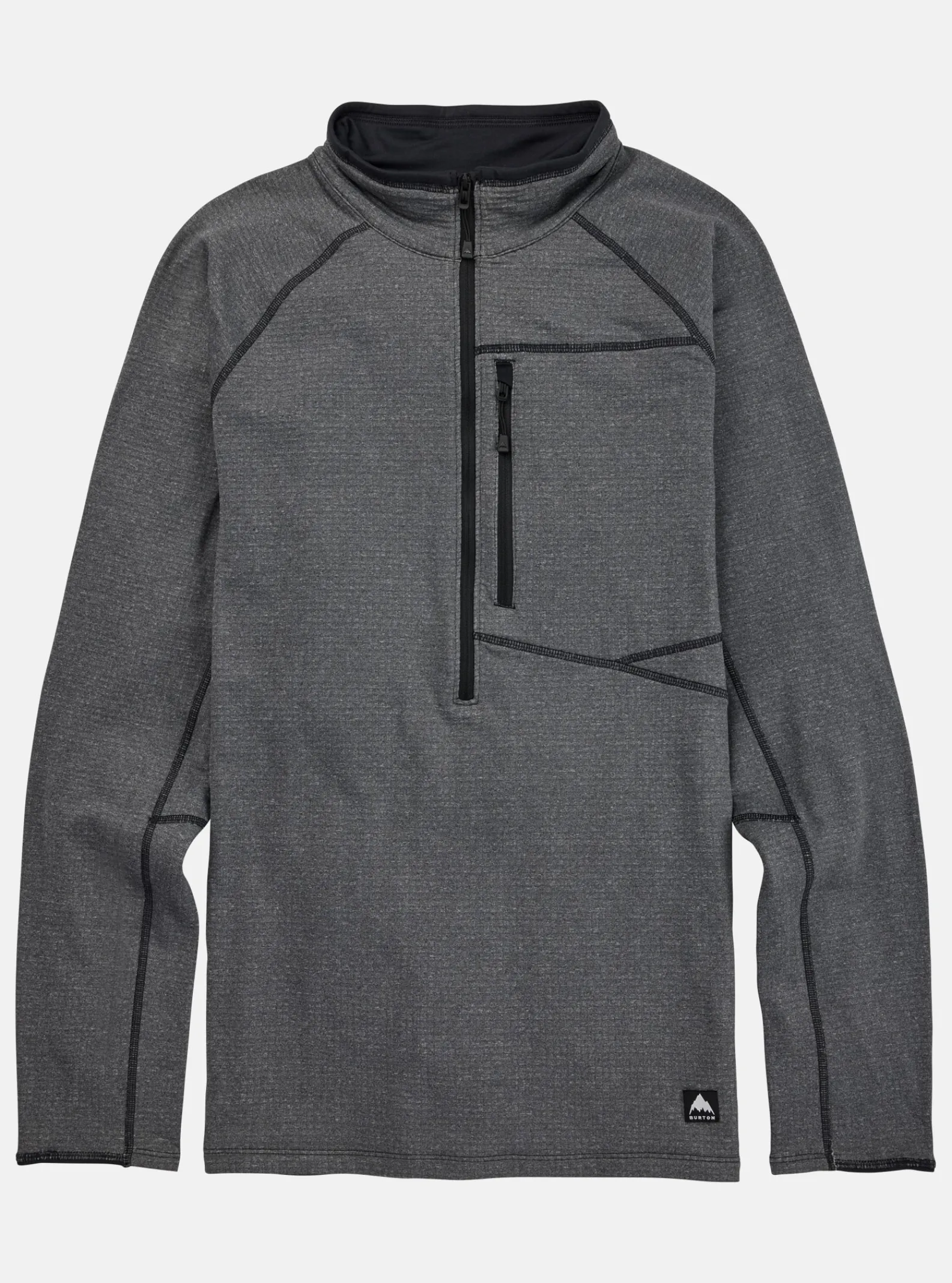 burton__polaire_demizippe_4.webp Homme Burton - Polaire Demi-zippée Stockrun Grid Homme