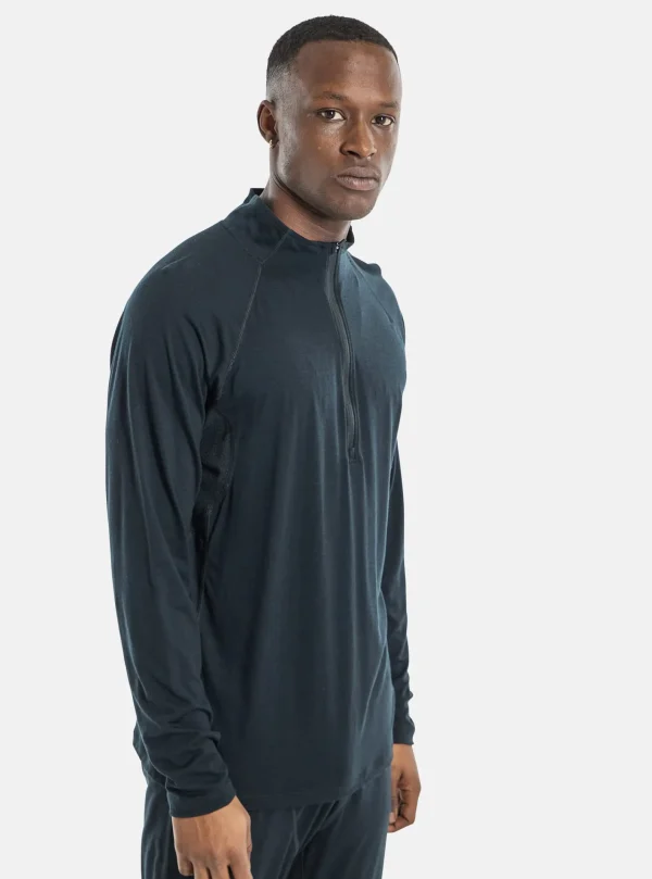 Homme Burton - Sous-vêtement En Laine Mérinos Zippé 1/4 Phayse Homme