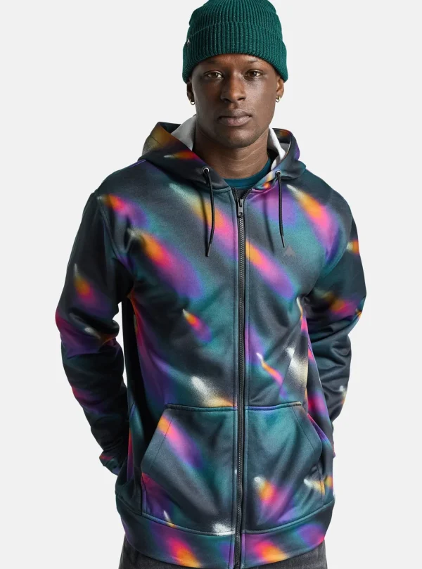 Homme Burton – Sweat à Capuche Zippé Oak Homme