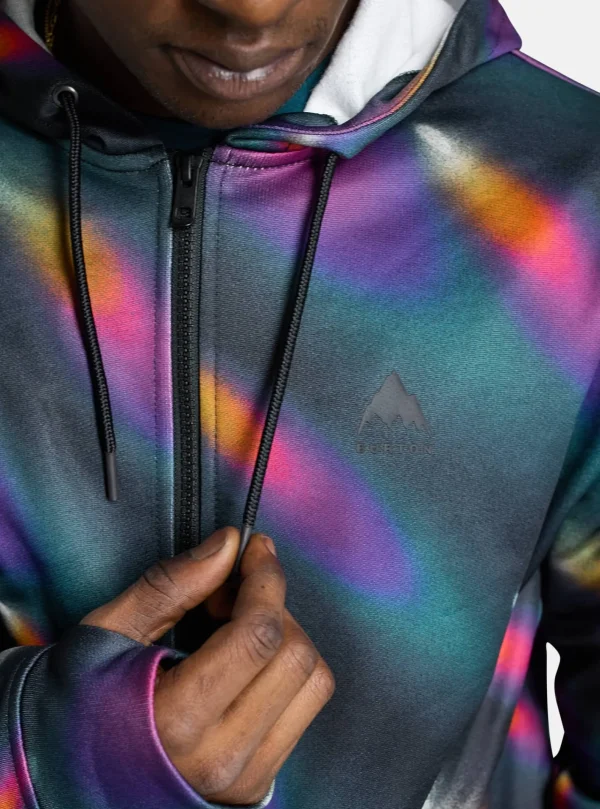Homme Burton – Sweat à Capuche Zippé Oak Homme