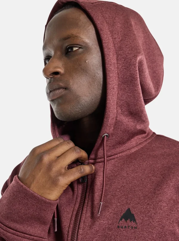 Homme Burton – Sweat à Capuche Zippé Oak Homme