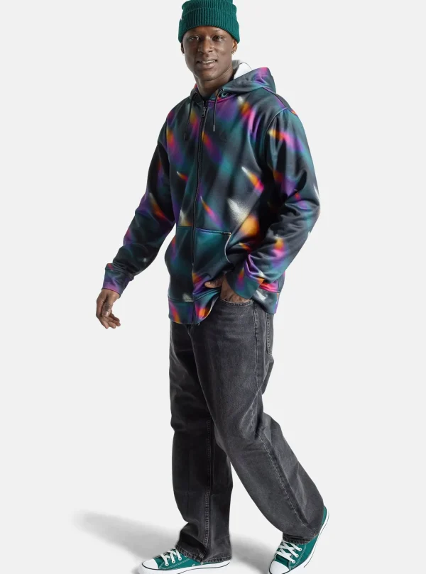 Homme Burton – Sweat à Capuche Zippé Oak Homme