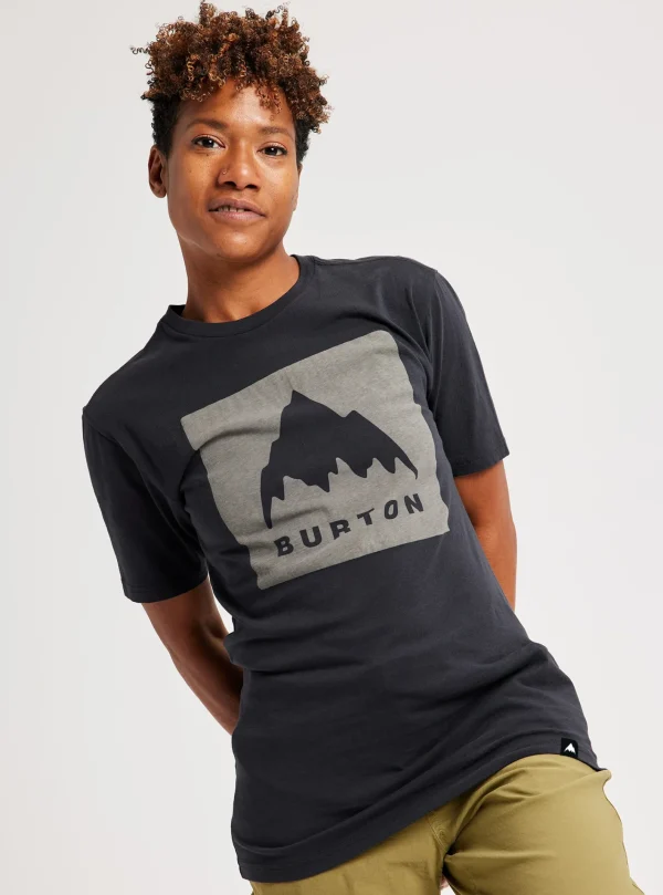 Femme/Homme Burton - T-shirt à Manches Courtes Coupe Classique Mountain High