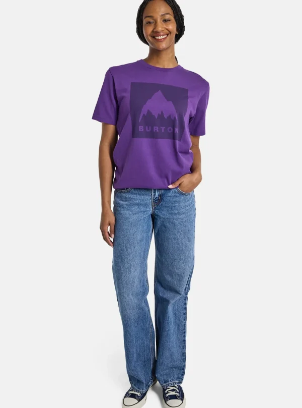 Femme Burton - T-shirt à Manches Courtes Coupe Classique Mountain High